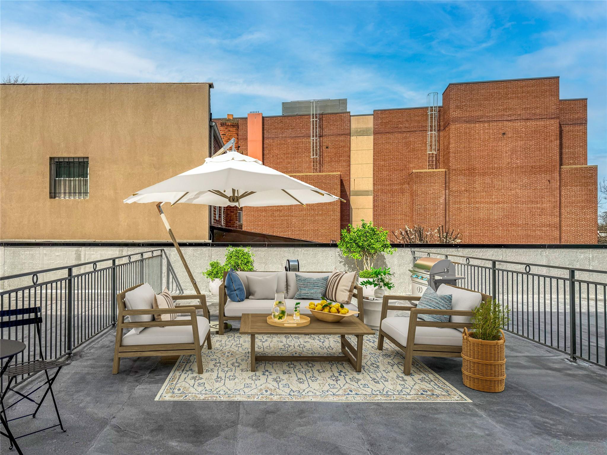 163-07 72nd Avenue, Unit 2C Queens, NY 11365 - Photo 2 of 14 View of patio featuring an outdoor living space