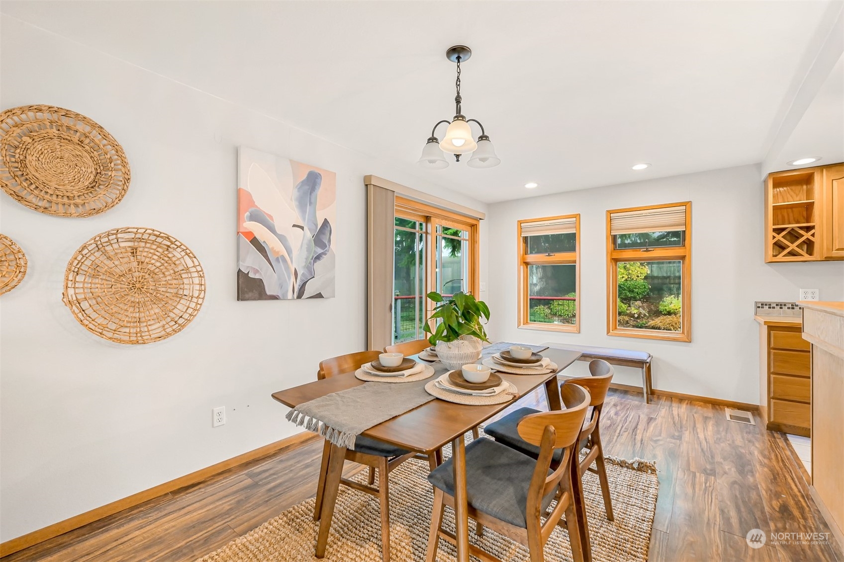 2400 View Ridge Drive Bellingham, WA 98229 - Photo 17 of 39 a view of a dining room with furniture window and wooden floor