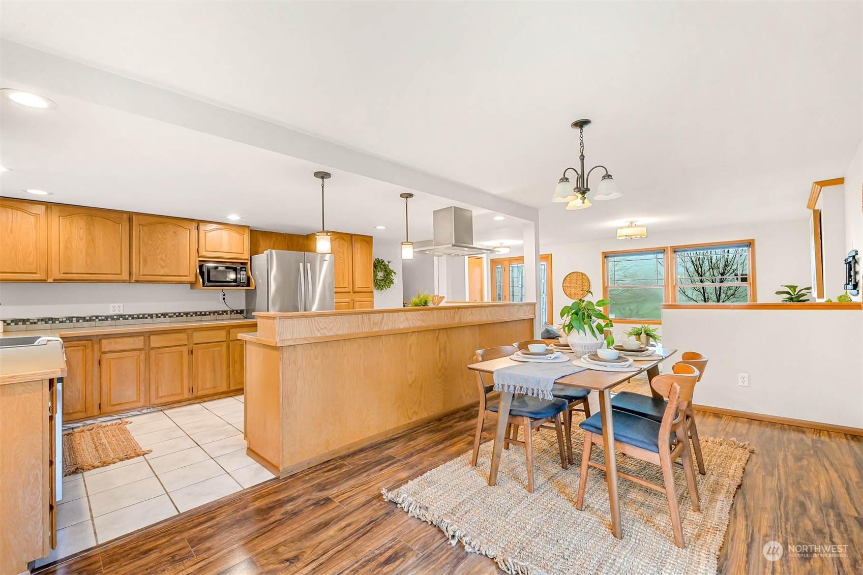 2400 View Ridge Drive Bellingham, WA 98229 - Photo 19 of 39 a kitchen with granite countertop sink cabinets and appliances