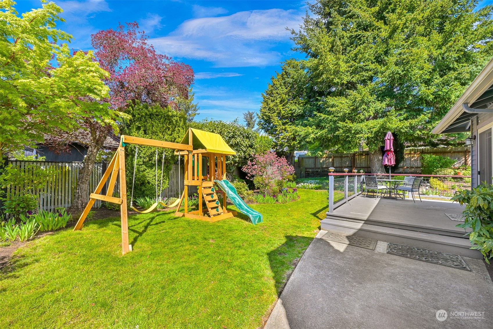 2400 View Ridge Drive Bellingham, WA 98229 - Photo 34 of 39 a view of a house with a backyard and a slide