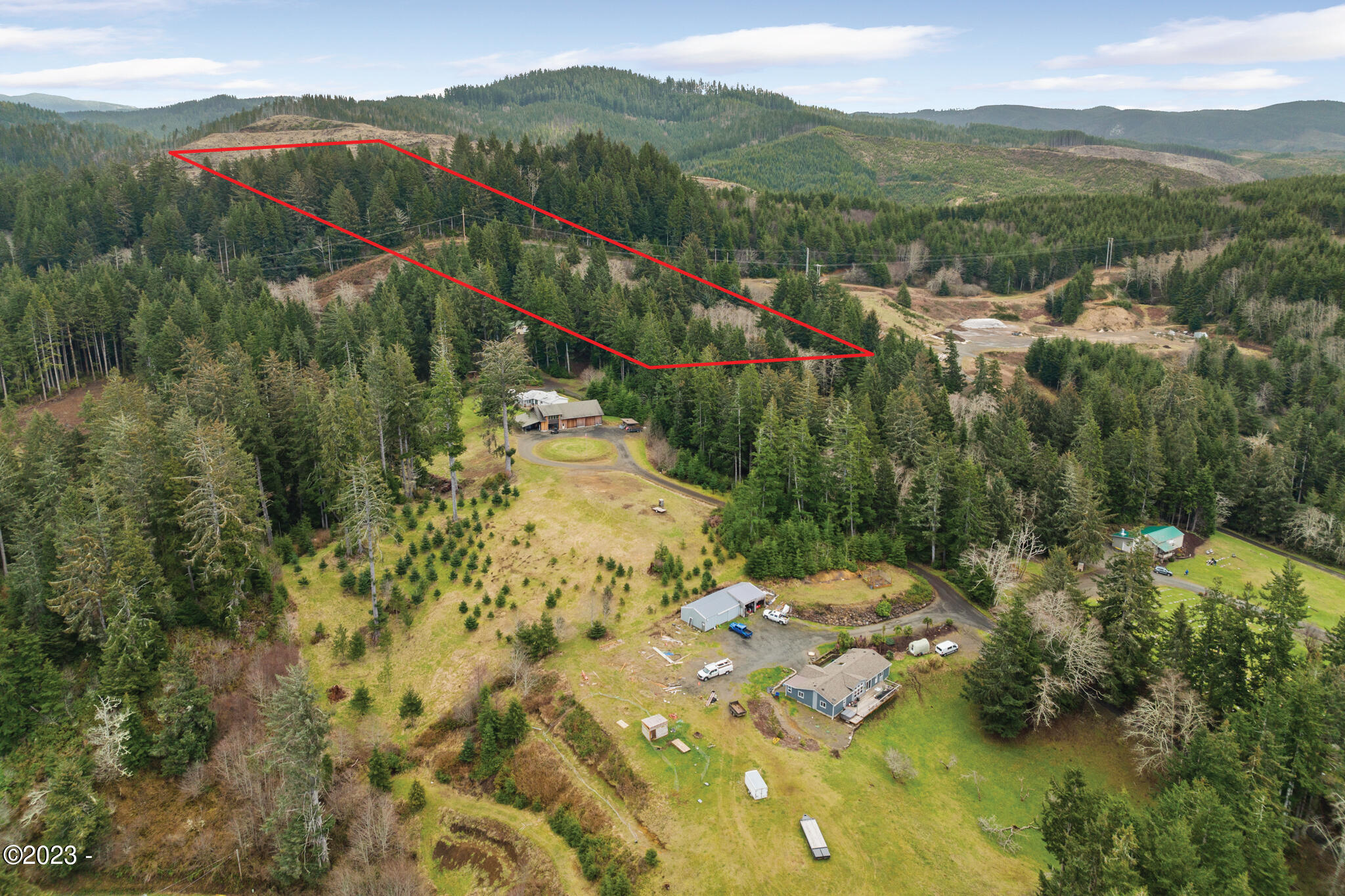 1002 Northeast East Devils Lake Road Otis, OR 97368 - Photo 3 of 7 Aerial of Lot