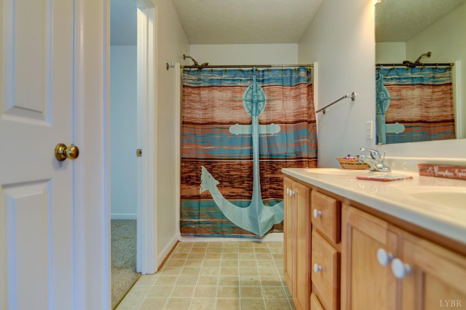 3636 White Road Forest, VA 24551 - Photo 23 of 44 a bathroom with a sink a mirror and shower