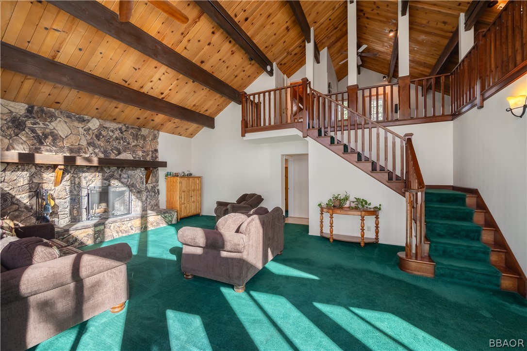 136 Round Drive Big Bear Lake, CA 92315 - Photo 24 of 45 a view of front deck with patio