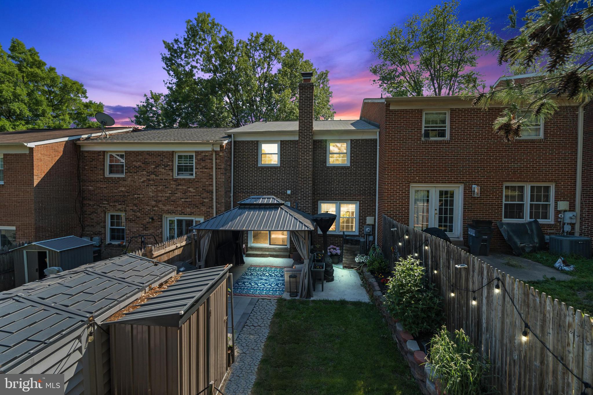 6865 Brian Michael Court Springfield, VA 22153 - Photo 40 of 44 Twilight Backyard