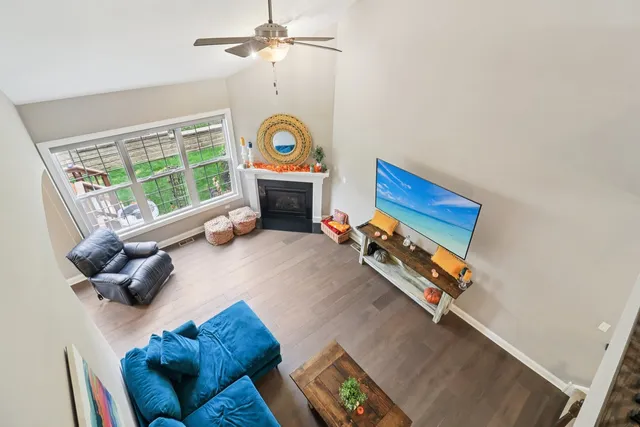 a room with furniture and a window