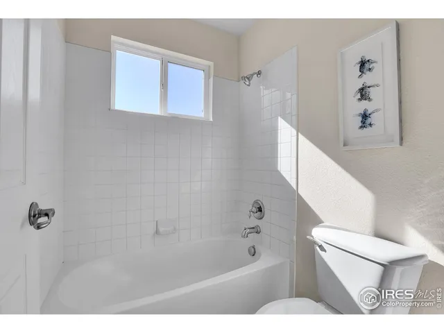 a bathroom with a toilet and a bathtub