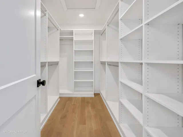 a view of a walk in closet