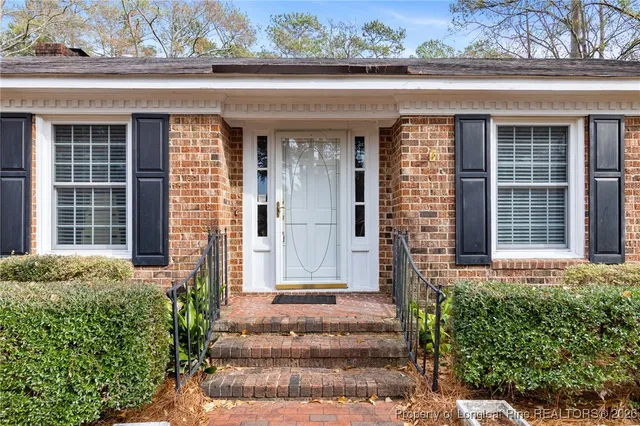 a front view of a house