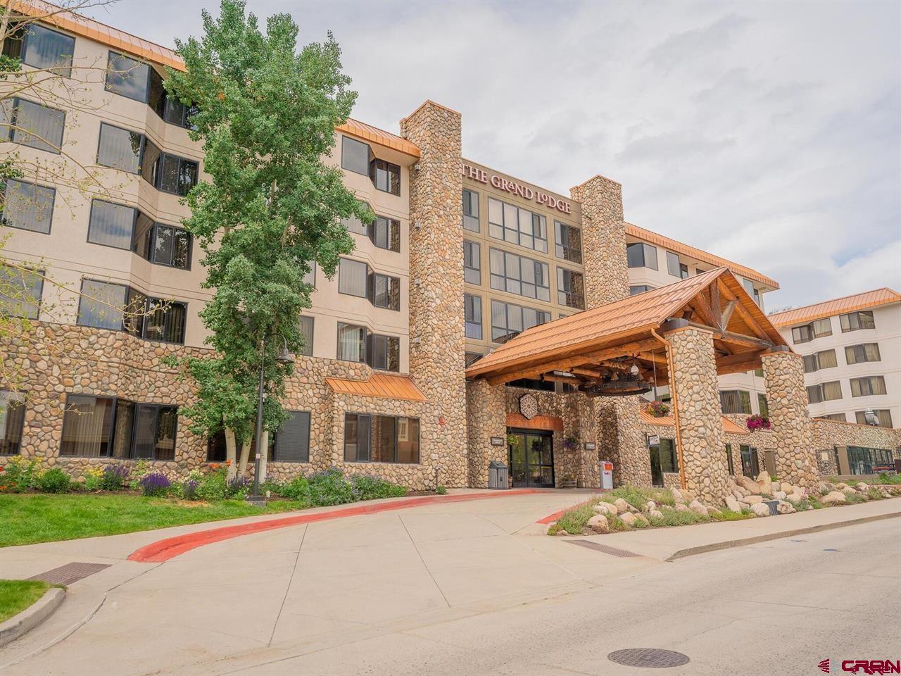 a front view of a building