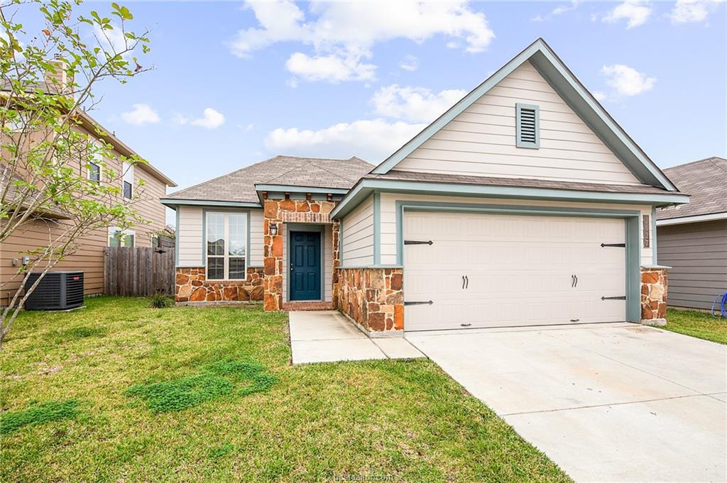 2027 Stubbs Drive Bryan, TX 77807 - Photo 2 of 23 View of front of home with stone siding, central a
