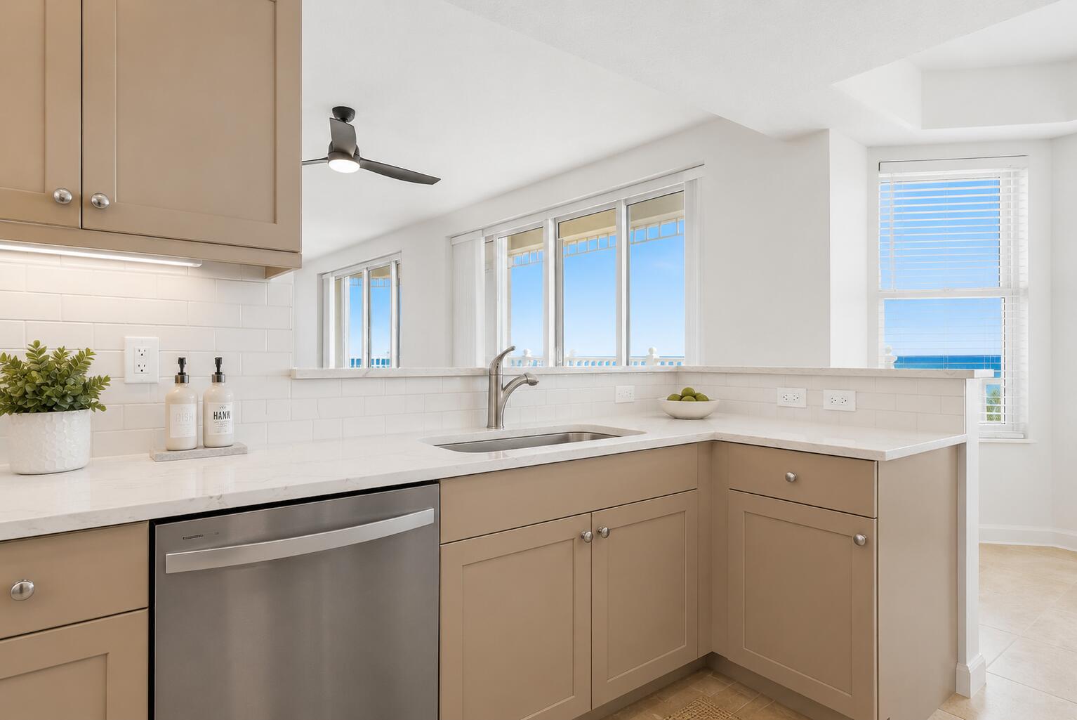 131 Ocean Grande Boulevard, Unit 703 Jupiter, FL 33477 - Photo 27 of 82 staged kitchen for potential remodel ide