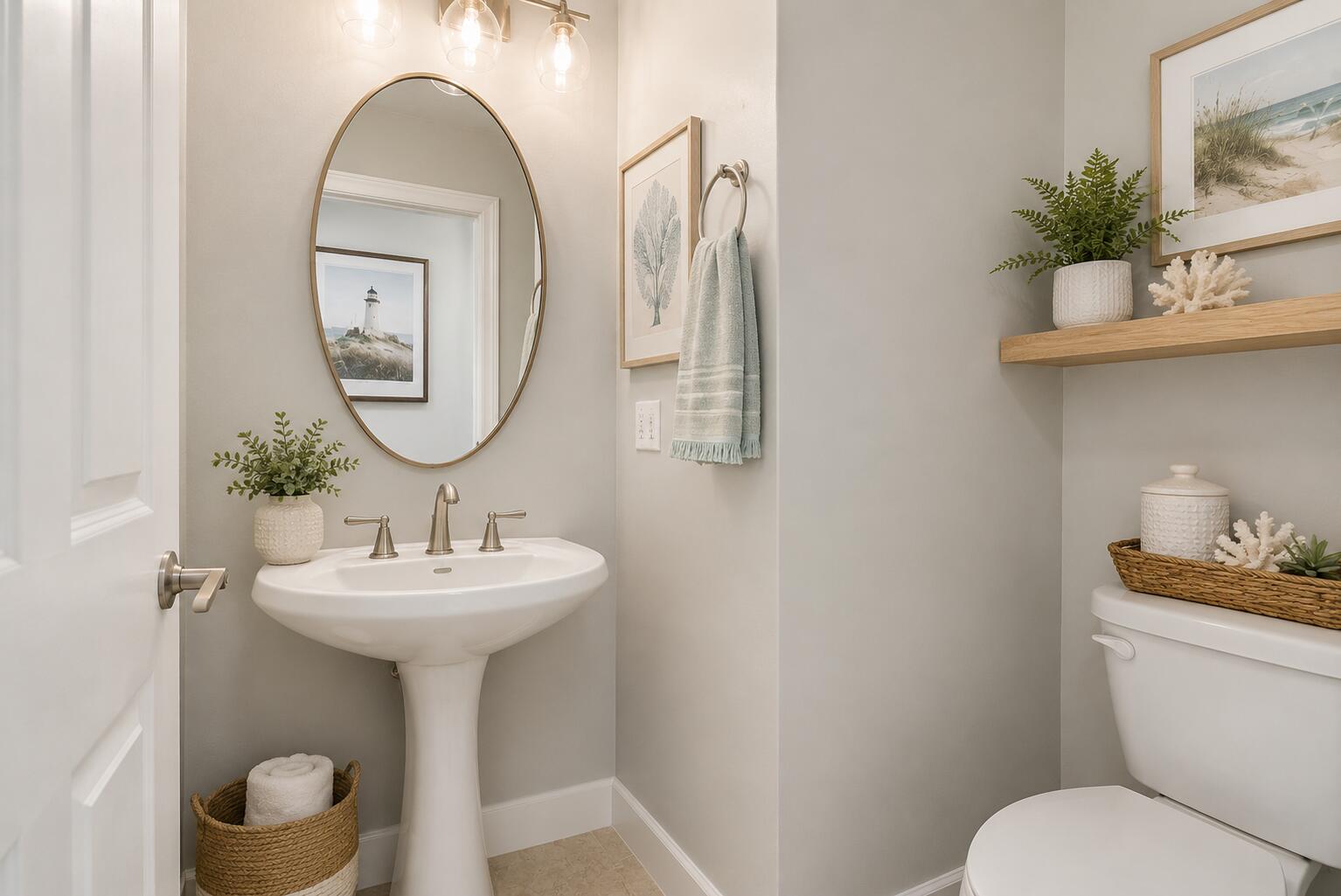 131 Ocean Grande Boulevard, Unit 703 Jupiter, FL 33477 - Photo 51 of 82 staged powder room idea