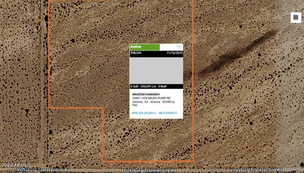 $199,500 | 56563 Vicksburg Pump Road, Salome, AZ 85348