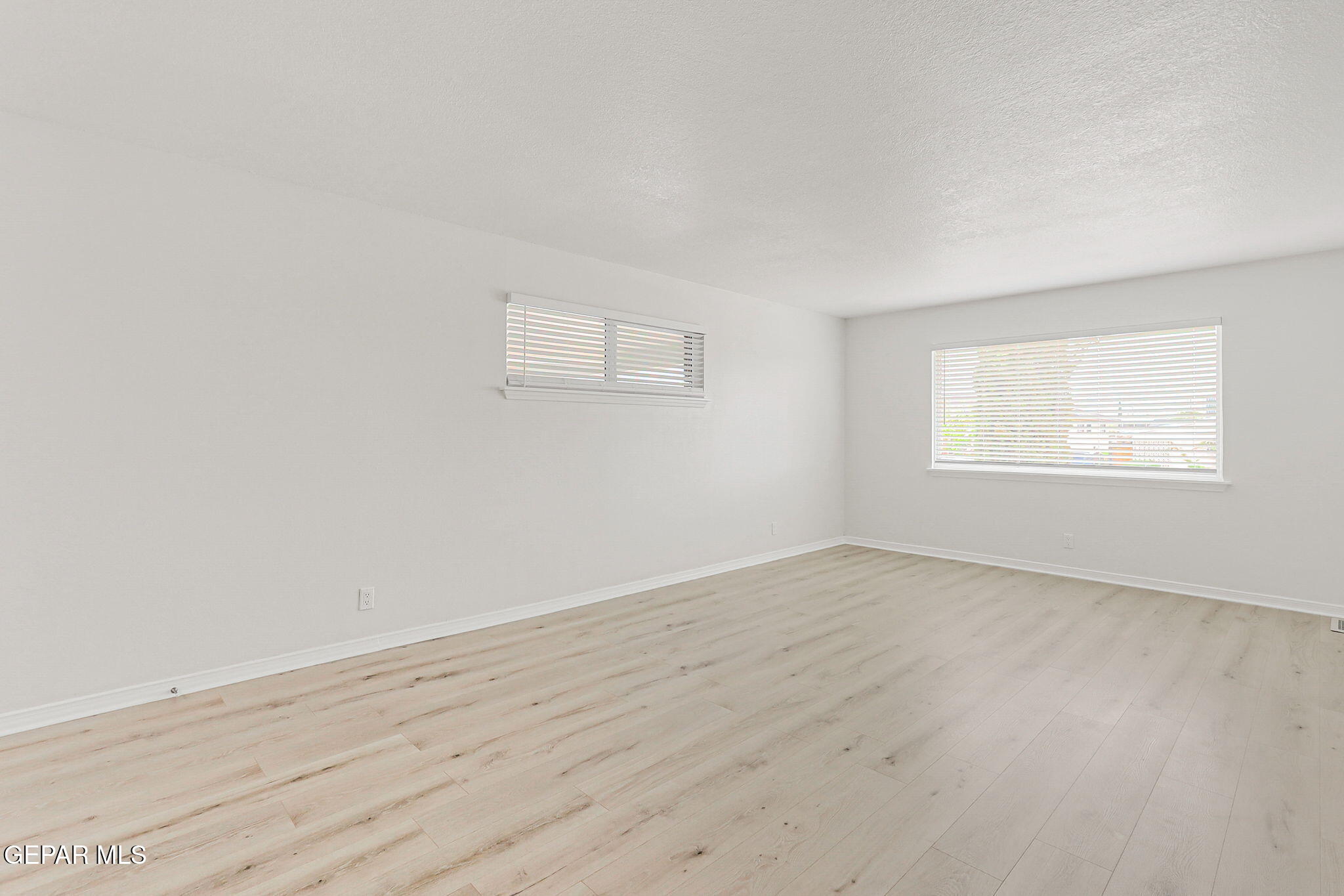 309 Clairemont Road El Paso, TX 79912 - Photo 21 of 40 an empty room with wooden floor and windows