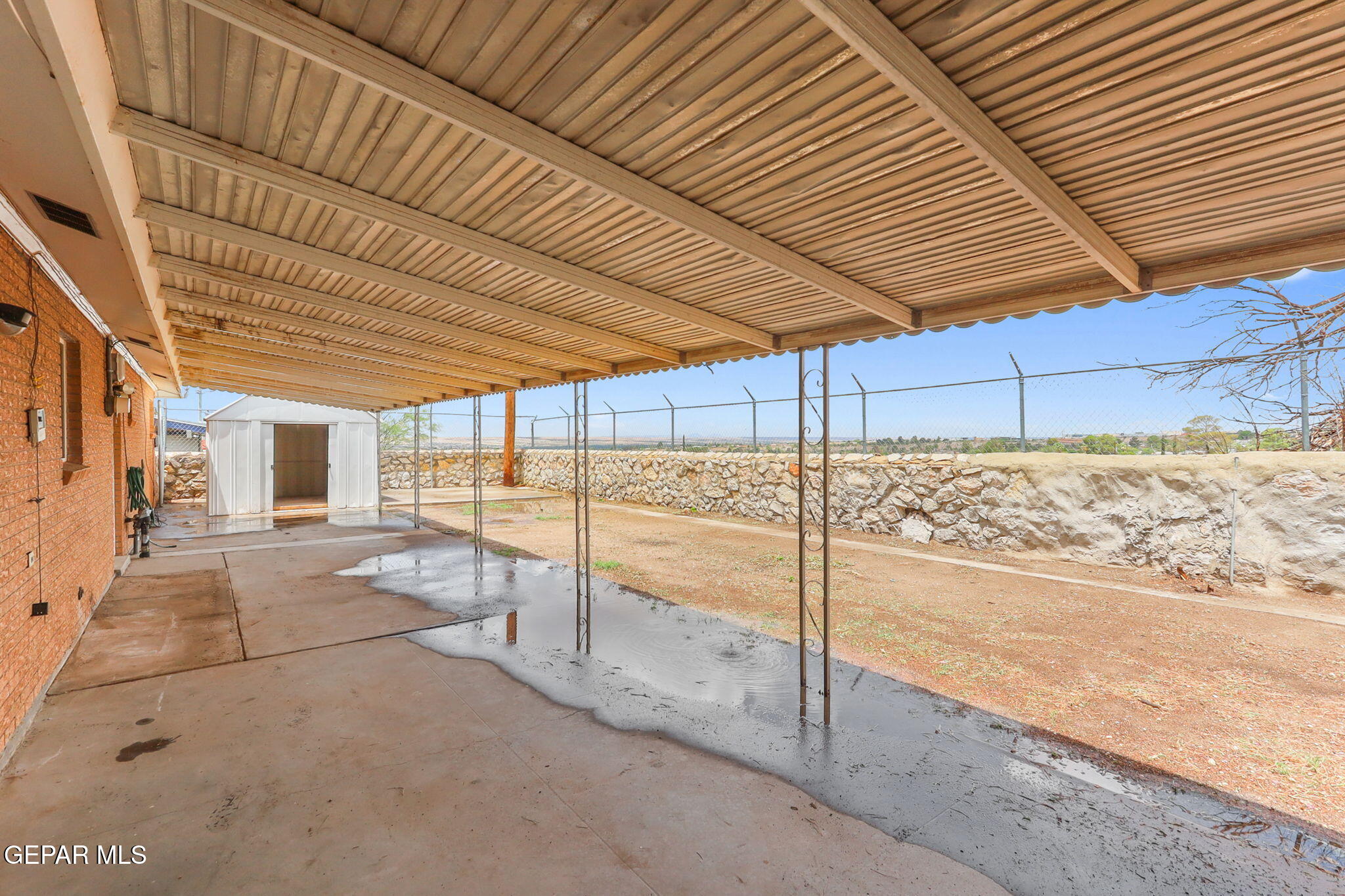 309 Clairemont Road El Paso, TX 79912 - Photo 40 of 40 a view of a backyard of the house