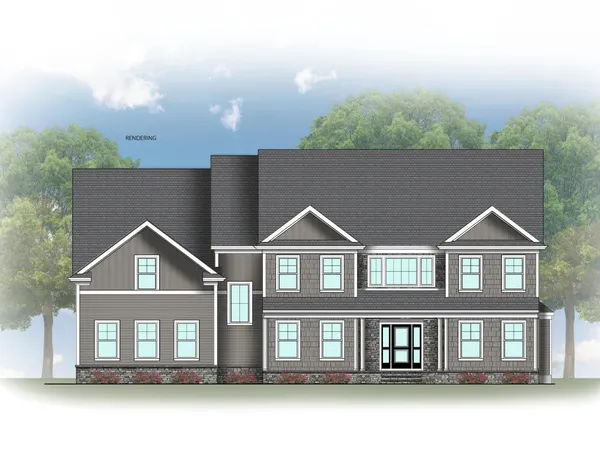 a front view of a house