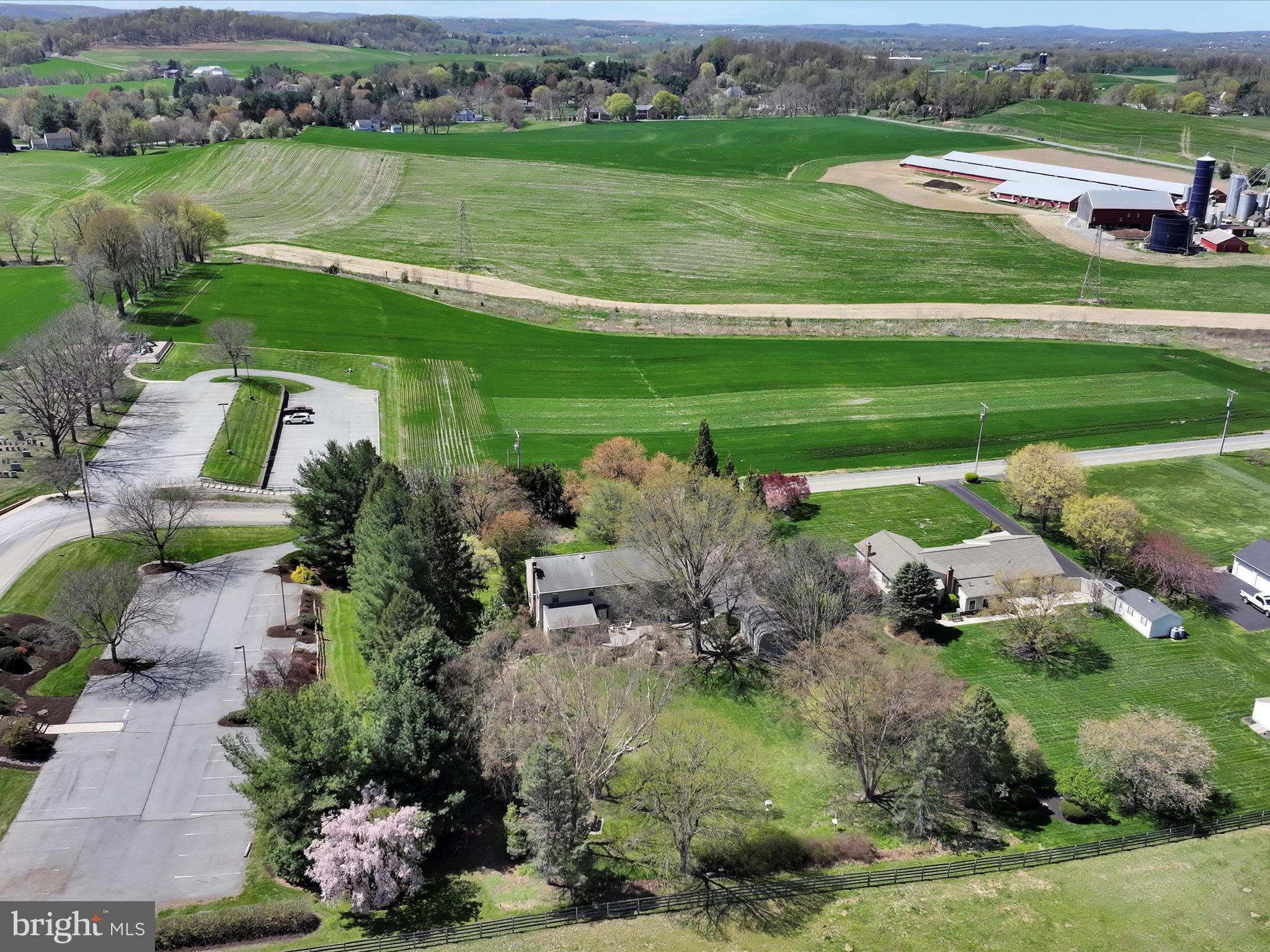 29 Church Road Lancaster, PA 17603 - Photo 50 of 64 an aerial view of a house with a yard and lake view