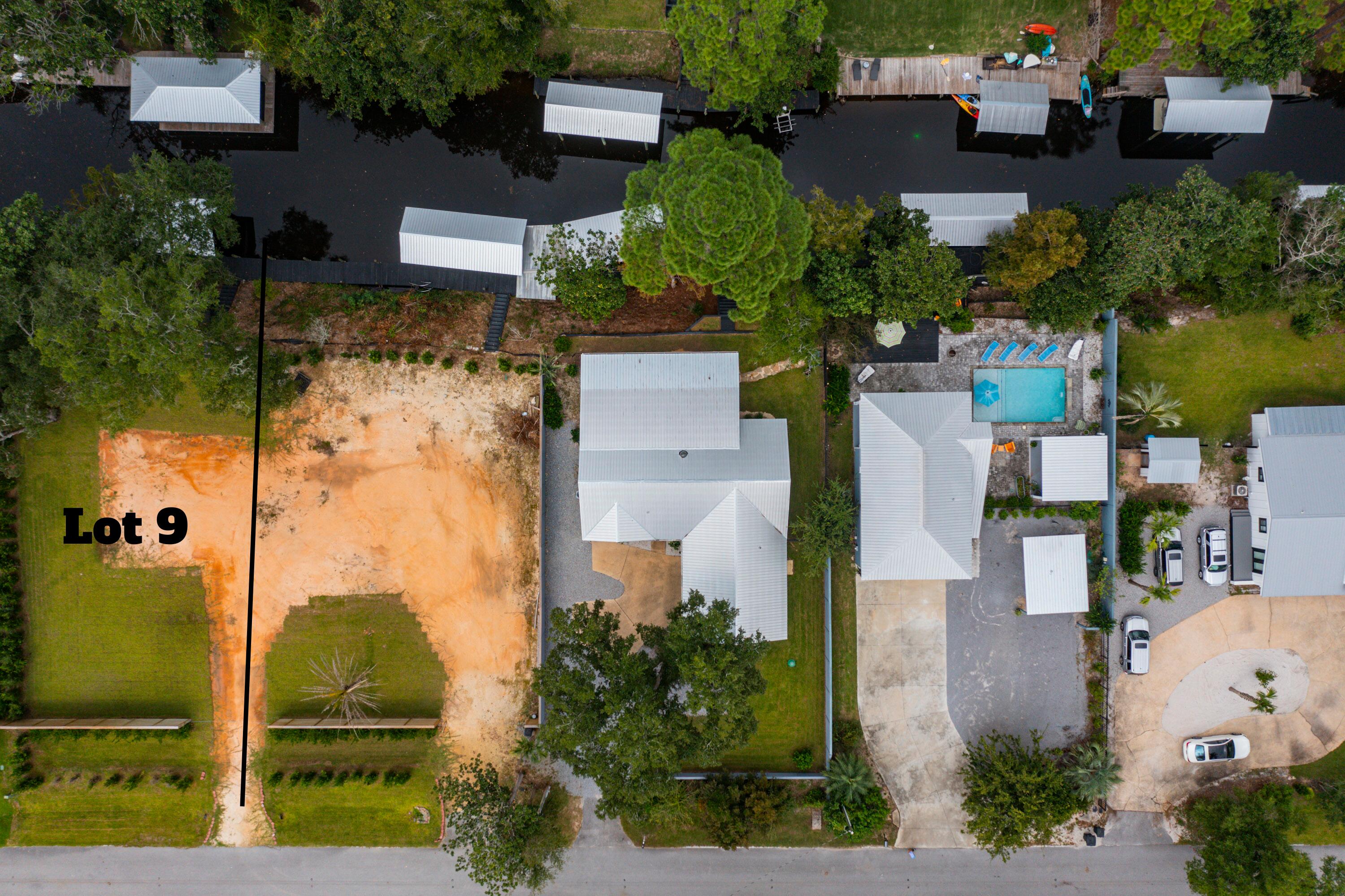 Lot 9 Ricker Avenue Santa Rosa Beach, FL 32459 - Photo 3 of 4 an aerial view of a house with outdoor space