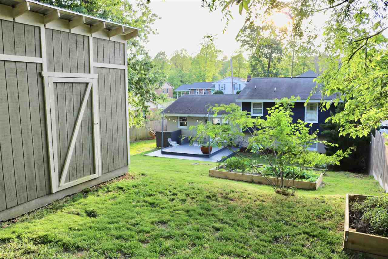 1500 North King Charles Road Raleigh, NC 27610 - Photo 28 of 30 The storage shed has a cement patio attached with foundation tabs for adding a roof/pergola for an outside entertaining area. STORAGE SHED