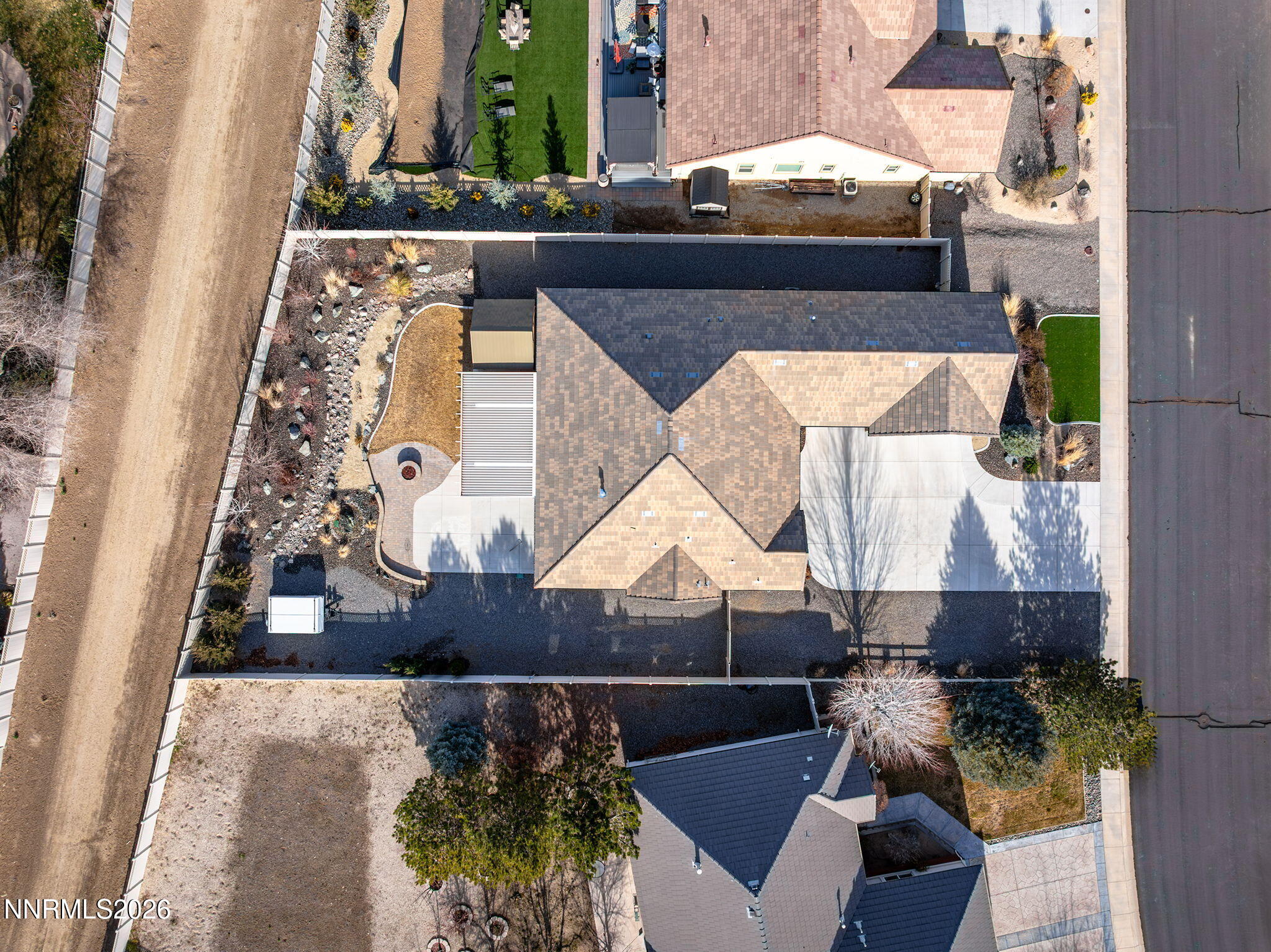 404 Chianti Way Dayton, NV 89403 - Photo 36 of 42 an aerial view of a house with a yard