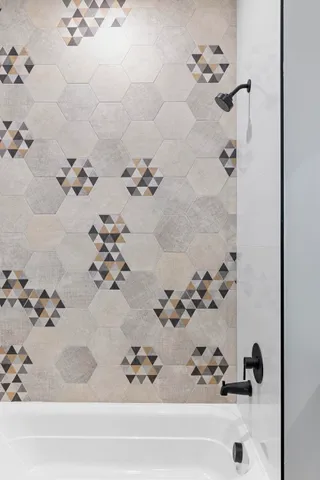 a close view of shower tap