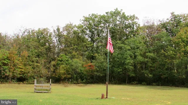 a view of a lake with a park
