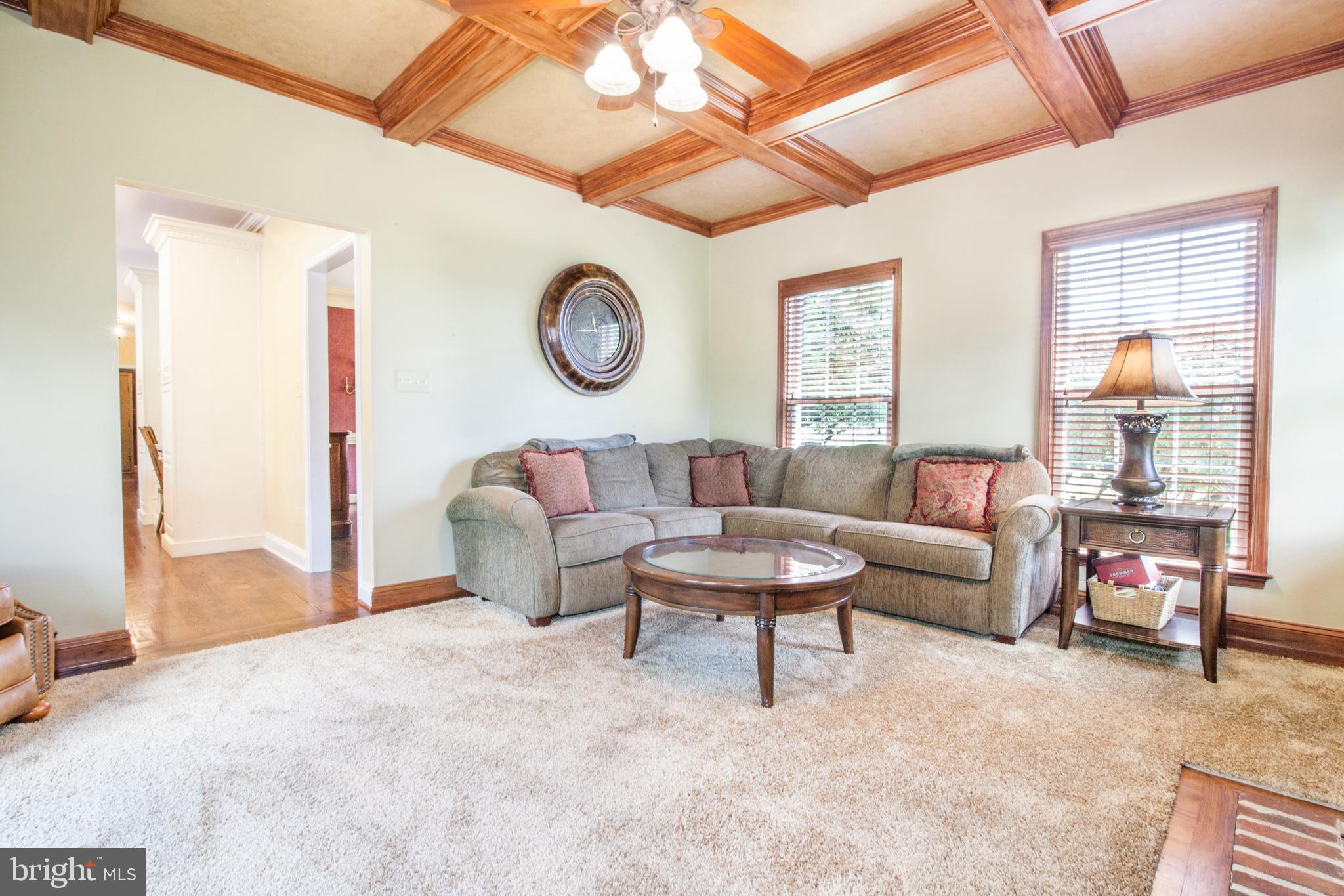 3925 Davis Corner Road Street, MD 21154 - Photo 19 of 51 Family room with coffered ceiling