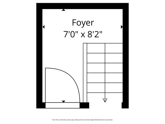 a picture of a bench in front of a door