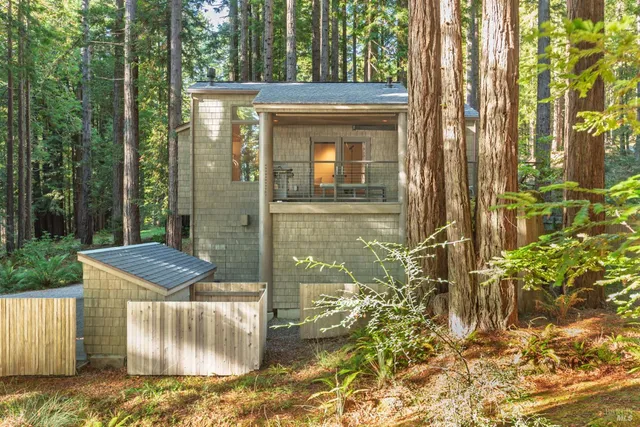 a view of a door of the house