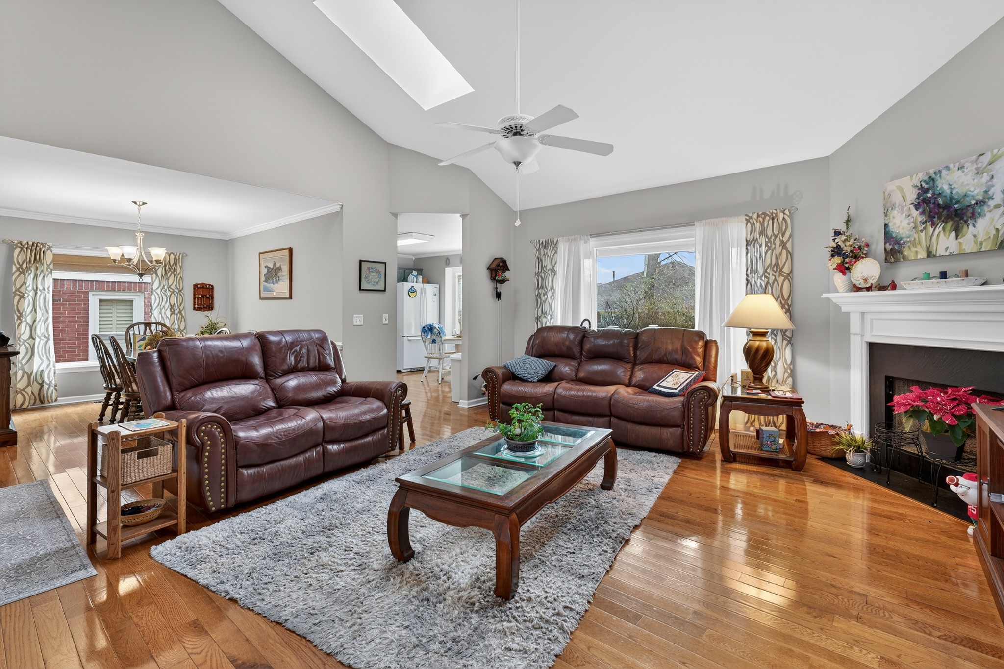 5444 Reagan Run Antioch, TN 37013 - Photo 7 of 46 a living room with furniture and a fireplace