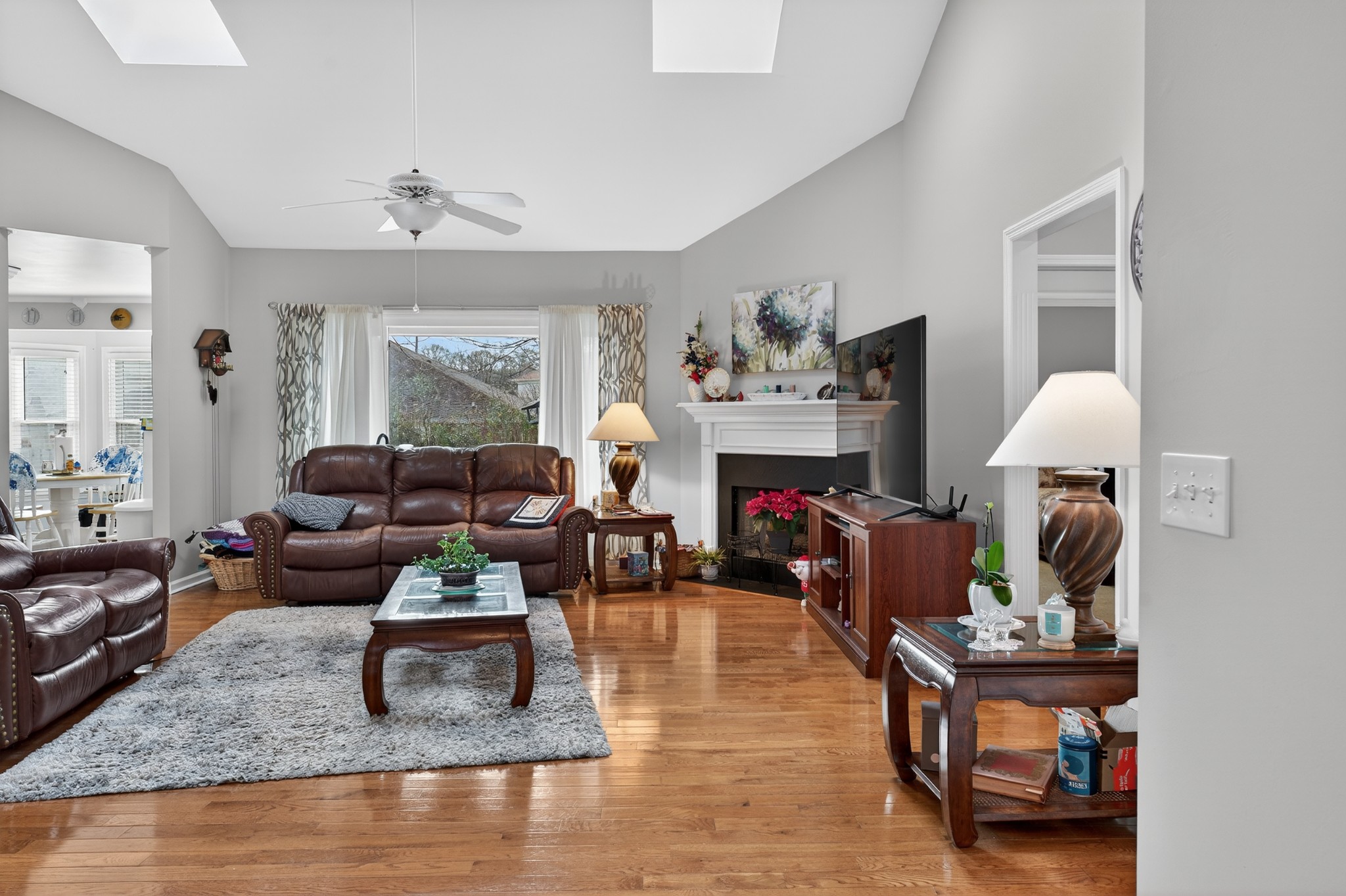 5444 Reagan Run Antioch, TN 37013 - Photo 9 of 46 a living room with furniture and a fireplace