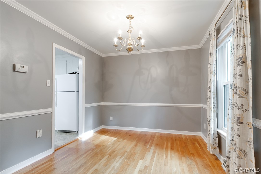Dining Room with chair rail