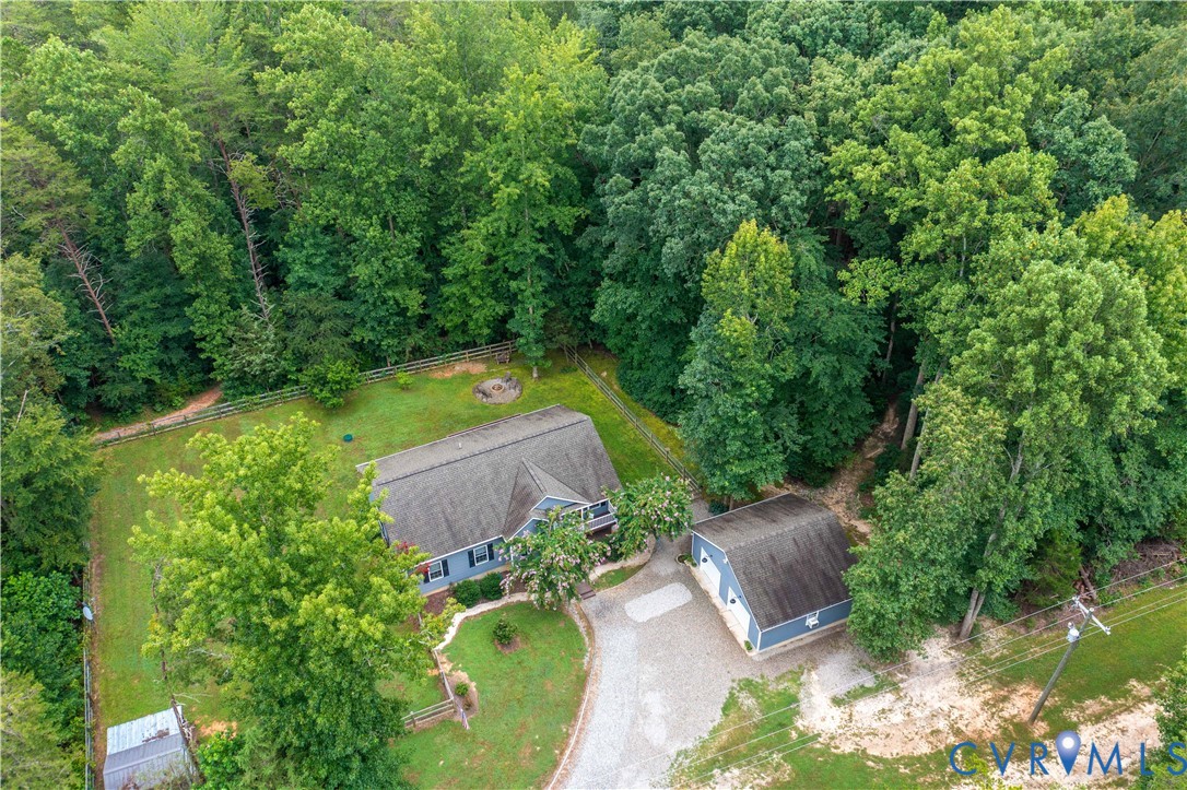2986 Ballsville Road Powhatan, VA 23139 - Photo 5 of 43 Aerial view of property and surrounding area