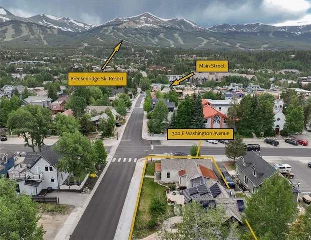 a view of a house with a mountain