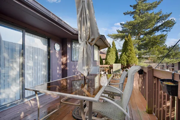 a view of balcony and patio