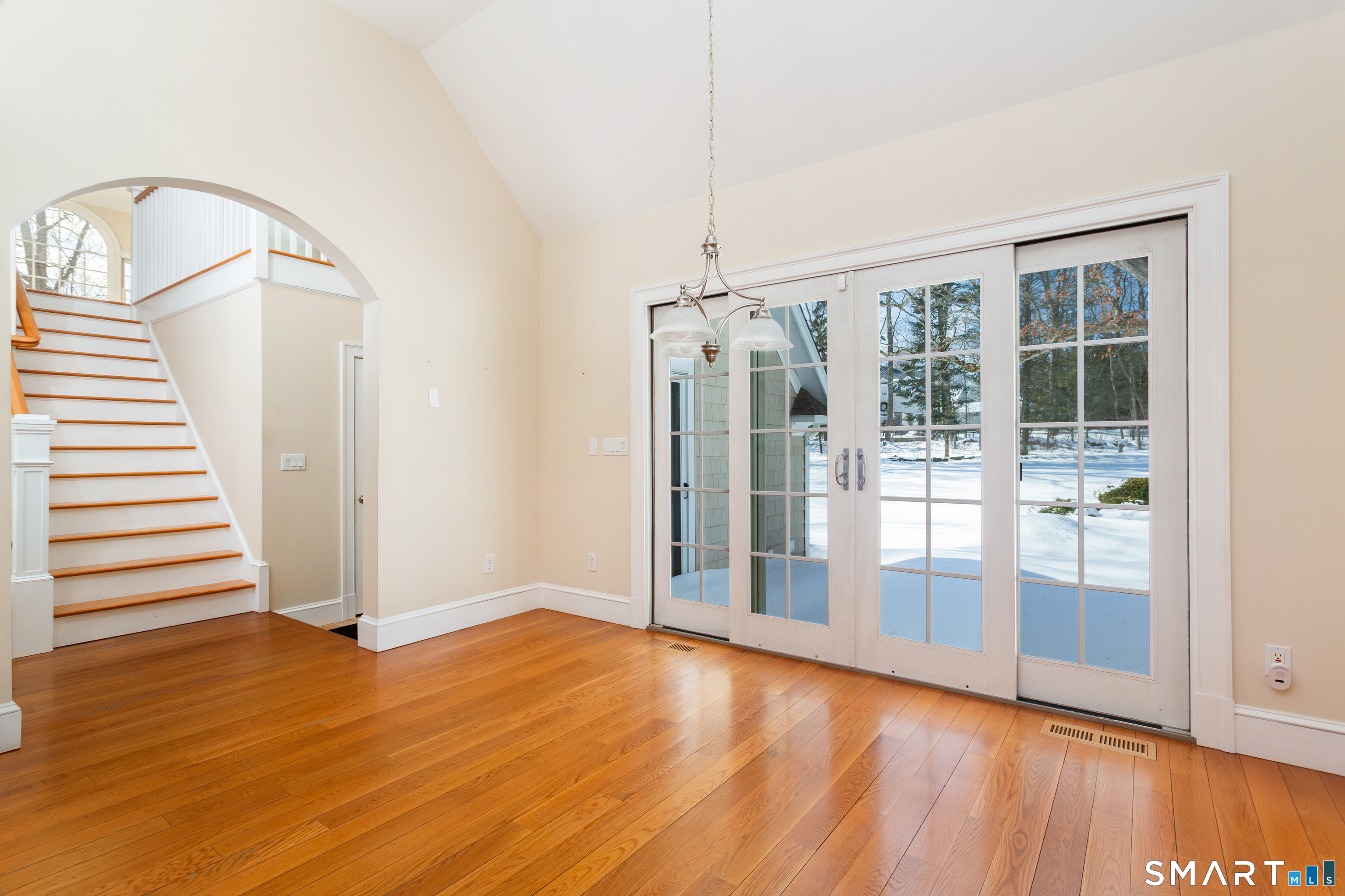 51 Wilson Road Easton, CT 06612 - Photo 37 of 41 a view of empty room with wooden floor and fan