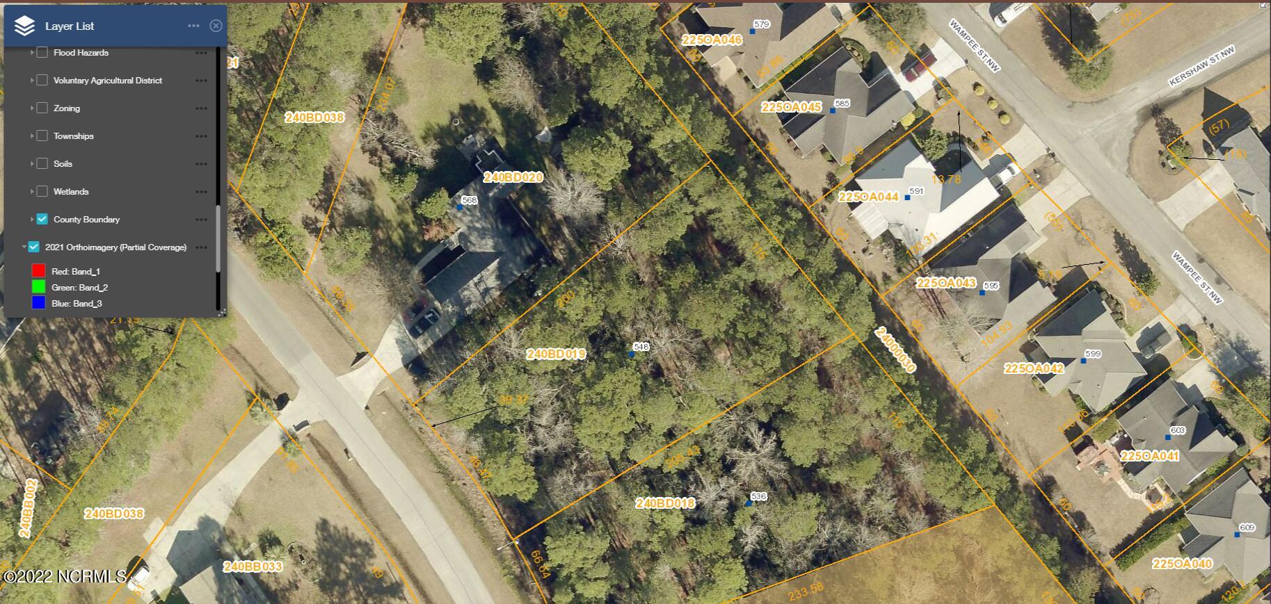 548 Boundary Loop Road Northwest Calabash, NC 28467 - Photo 4 of 13 548 Boundary Loop GIS aerial
