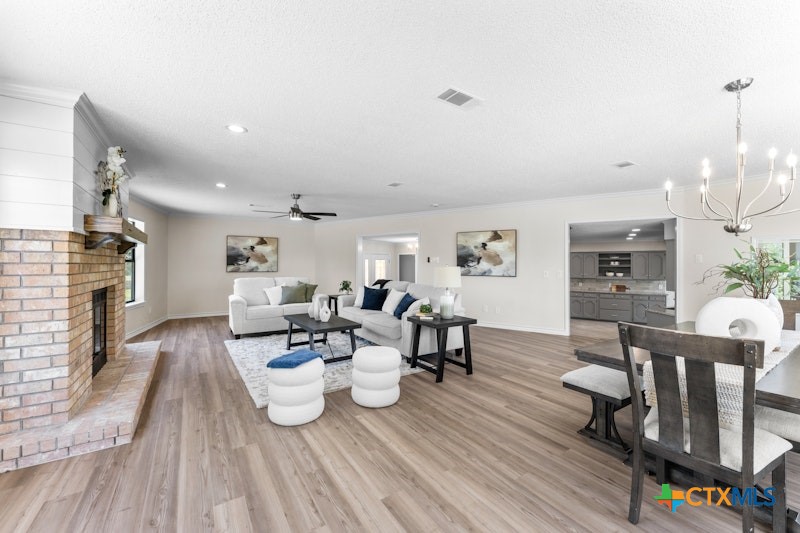 608 Ridgecrest Drive Salado, TX 76571 - Photo 11 of 43 Family room open to dining