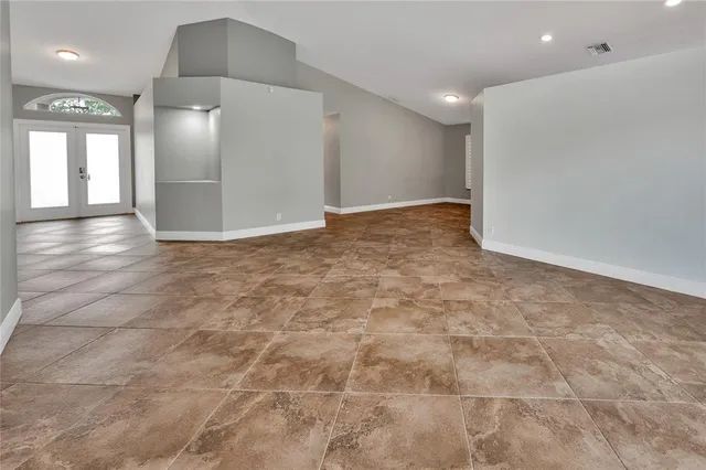 a view of an empty room