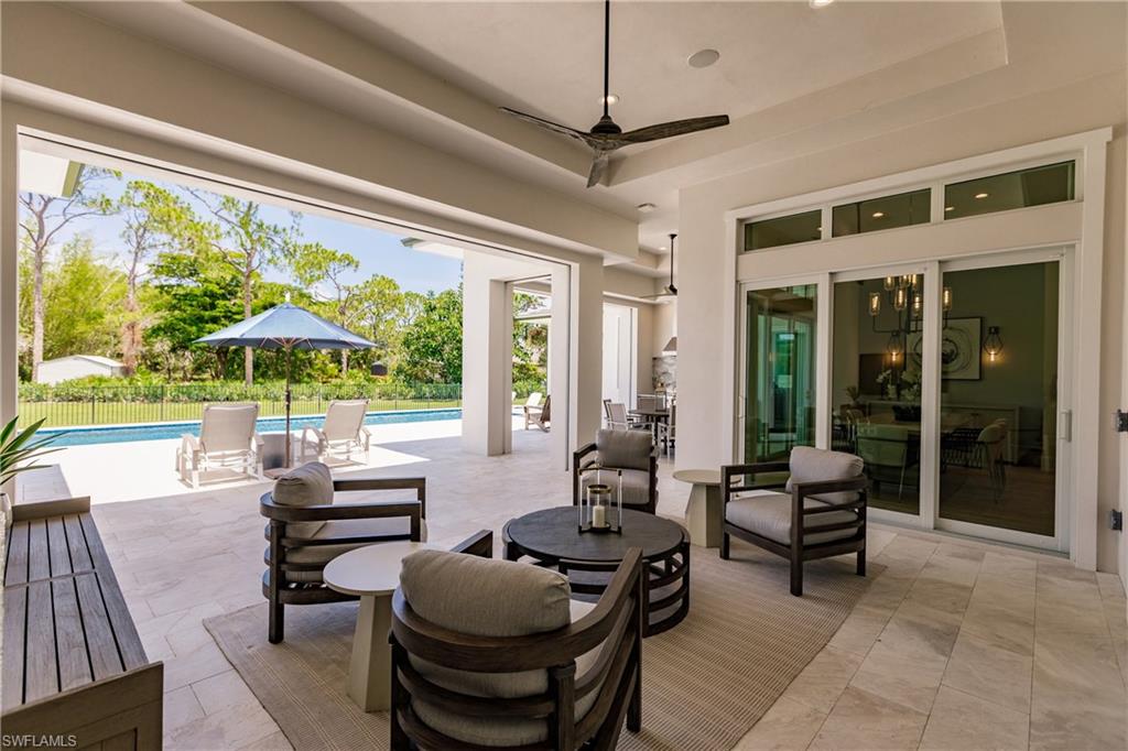 493 Myrtle Road Naples, FL 34108 - Photo 41 of 50 Lanai Sitting Area