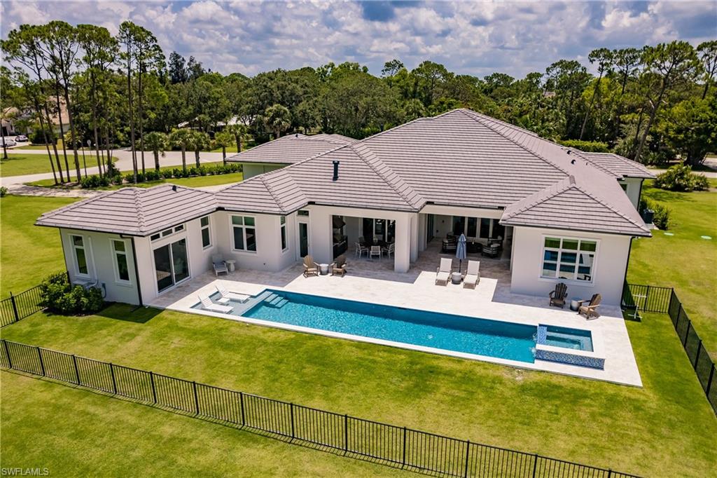 493 Myrtle Road Naples, FL 34108 - Photo 48 of 50 Aerial-Back of Home