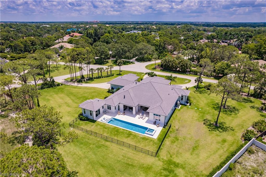 493 Myrtle Road Naples, FL 34108 - Photo 49 of 50 Aerial-Back of Home