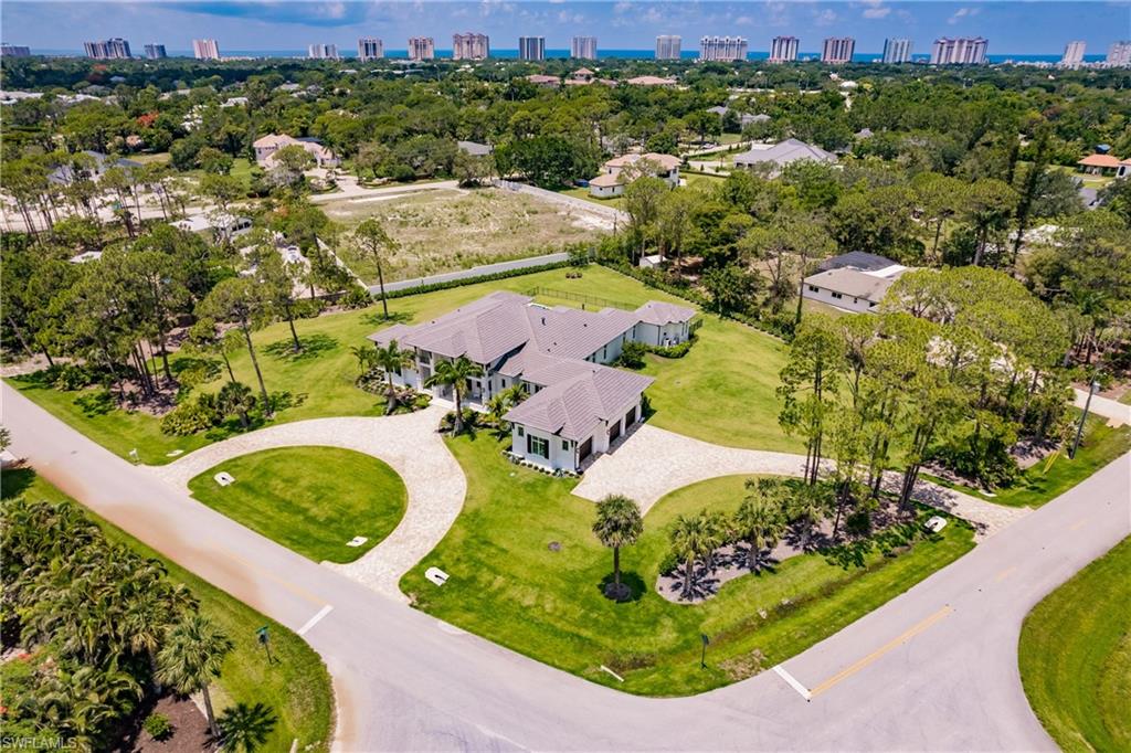 493 Myrtle Road Naples, FL 34108 - Photo 50 of 50 Aerial of Home with Expansive Lot