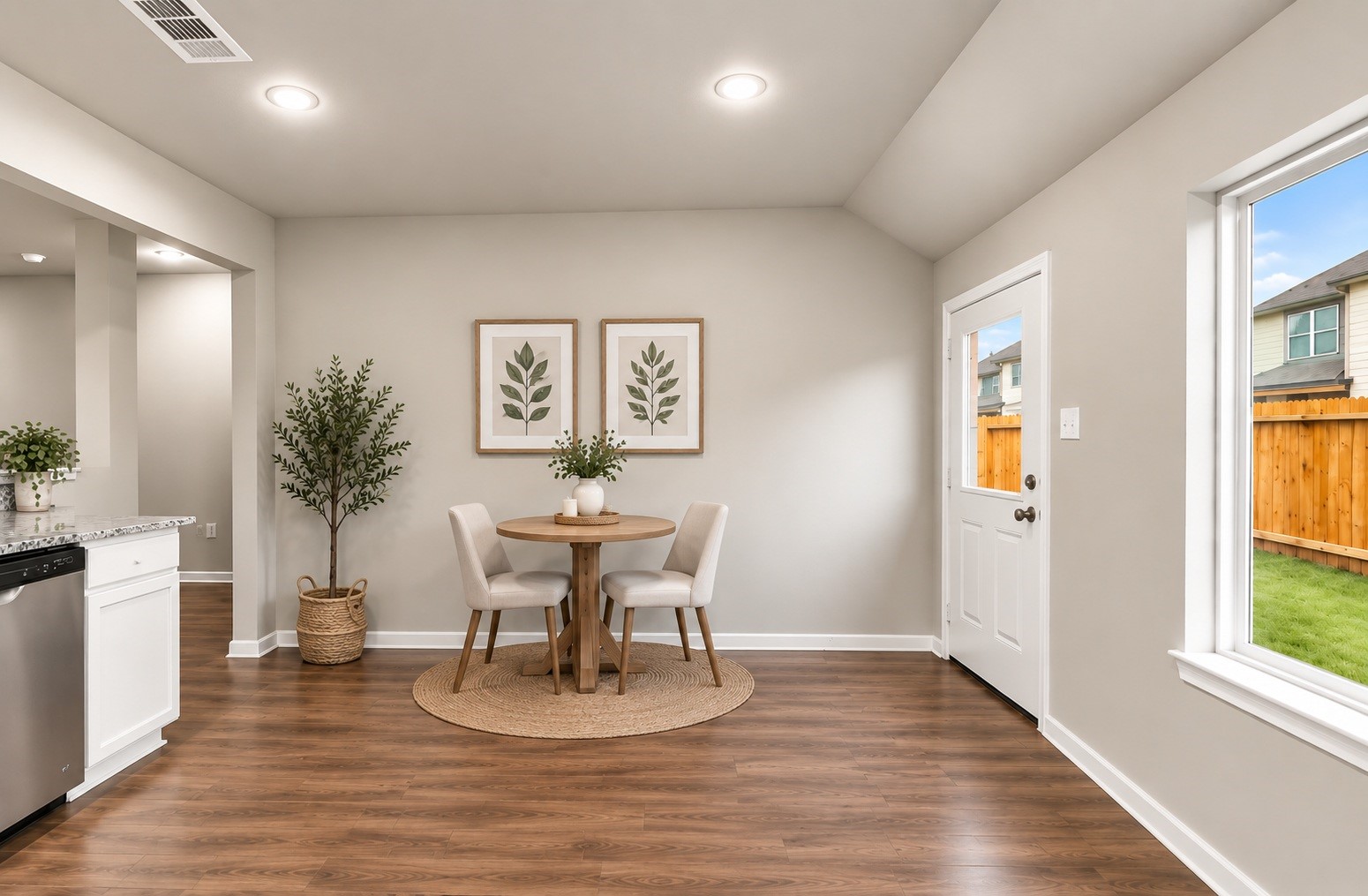 1392 Mount Blanc Path Conroe, TX 77301 - Photo 6 of 20 The kitchen not only has a breakfast bar but a cozy space for a dining area - virtually stages
