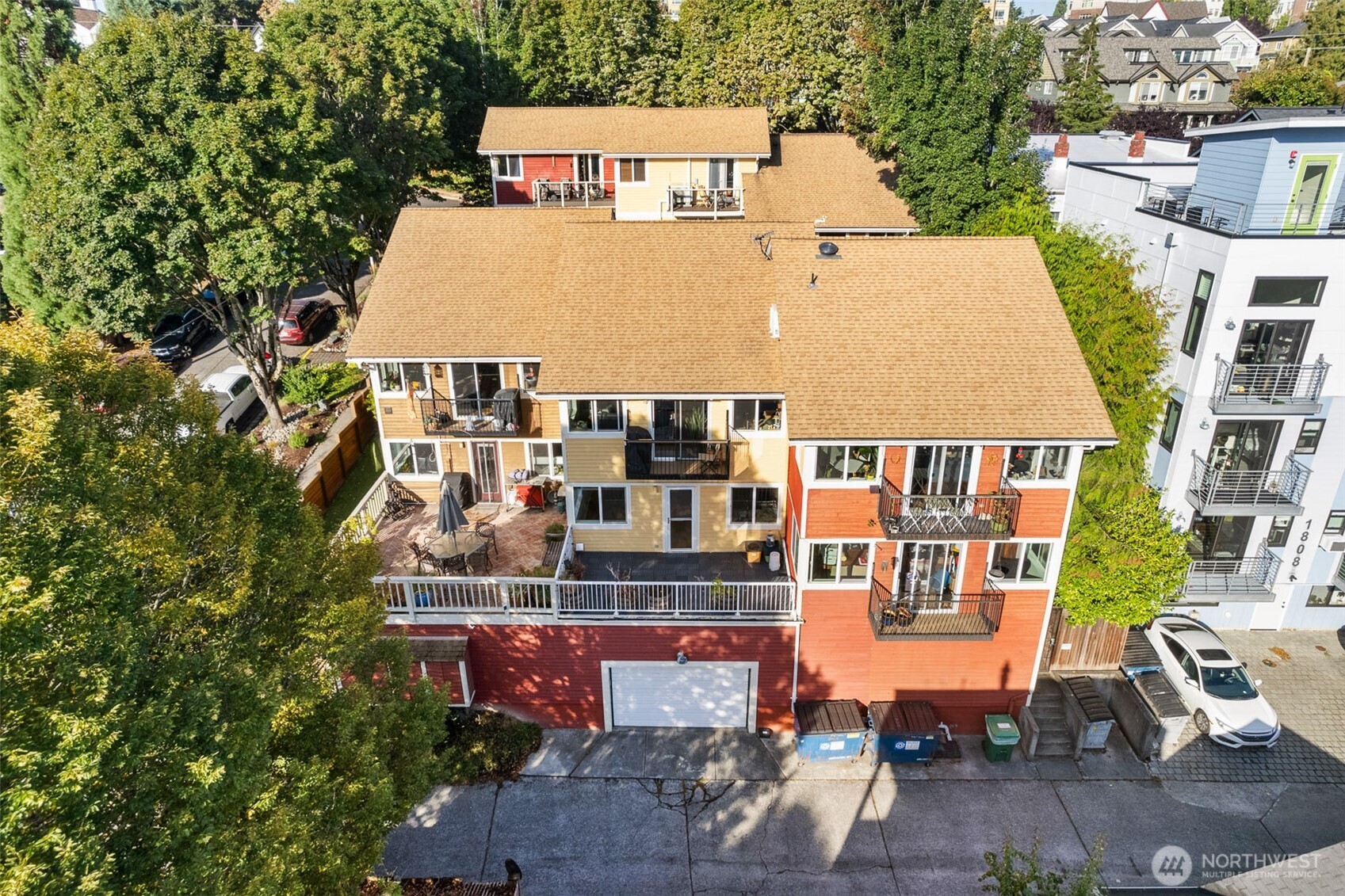 2400 East Howell Street, Unit G Seattle, WA 98122 - Photo 4 of 31 an aerial view of a house with yard porch and furniture