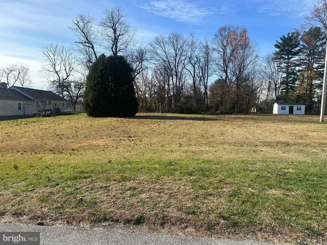 a view of a yard with a house