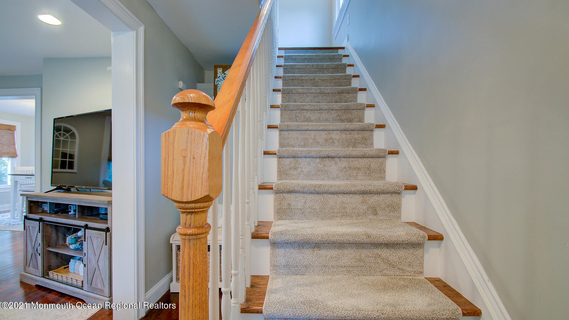 10 Cherry Tree Farm Road Middletown, NJ 07748 - Photo 27 of 43 a view of staircase with white walls and a window