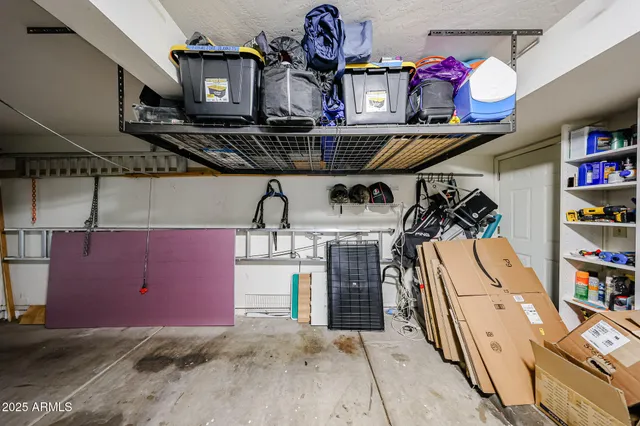 a view of storage and utility room