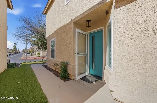 a view of a backyard with a garden