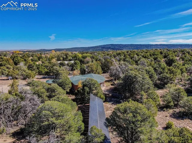 a view of city and mountain